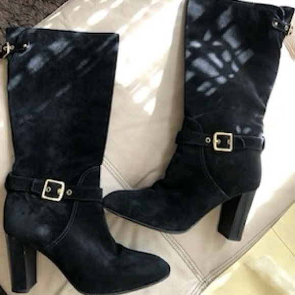 Coach Robynn black suede boots. - Picture 7 of 9